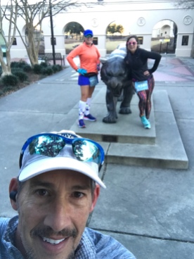 Mike the Tiger Statue at mile 4
